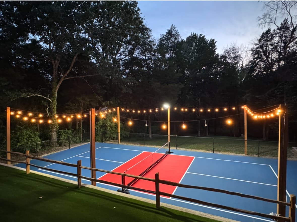 NEW in 2026! We have a Professional USAPA Approved Pickleball Court! Grab your pickleball friends and come enjoy! Paddles & Balls Provided!